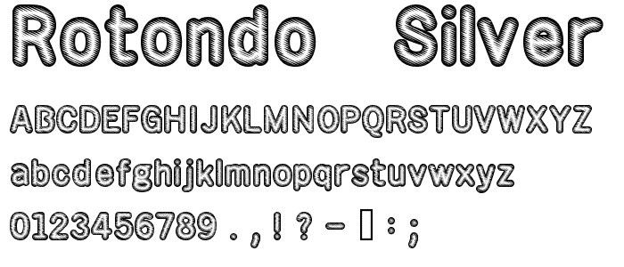 Rotondo   Silver font